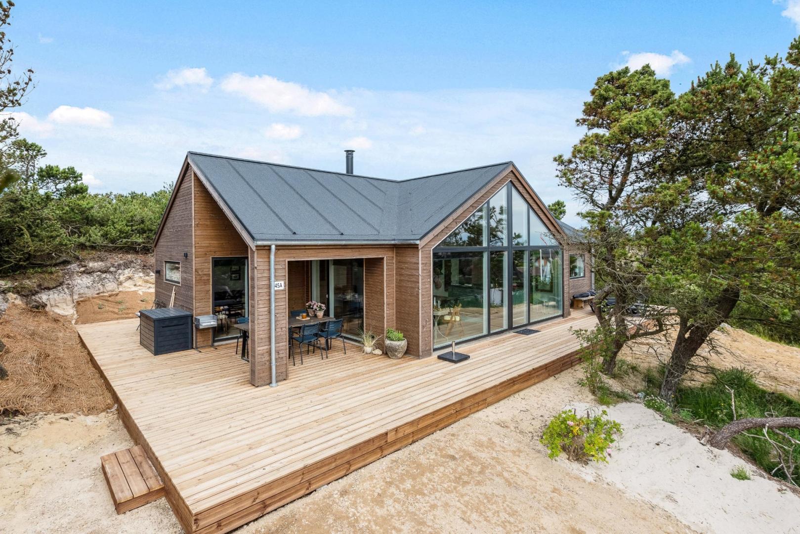 Charmantes Ferienhaus mit Außendusche und Panoramablick, Dänemark